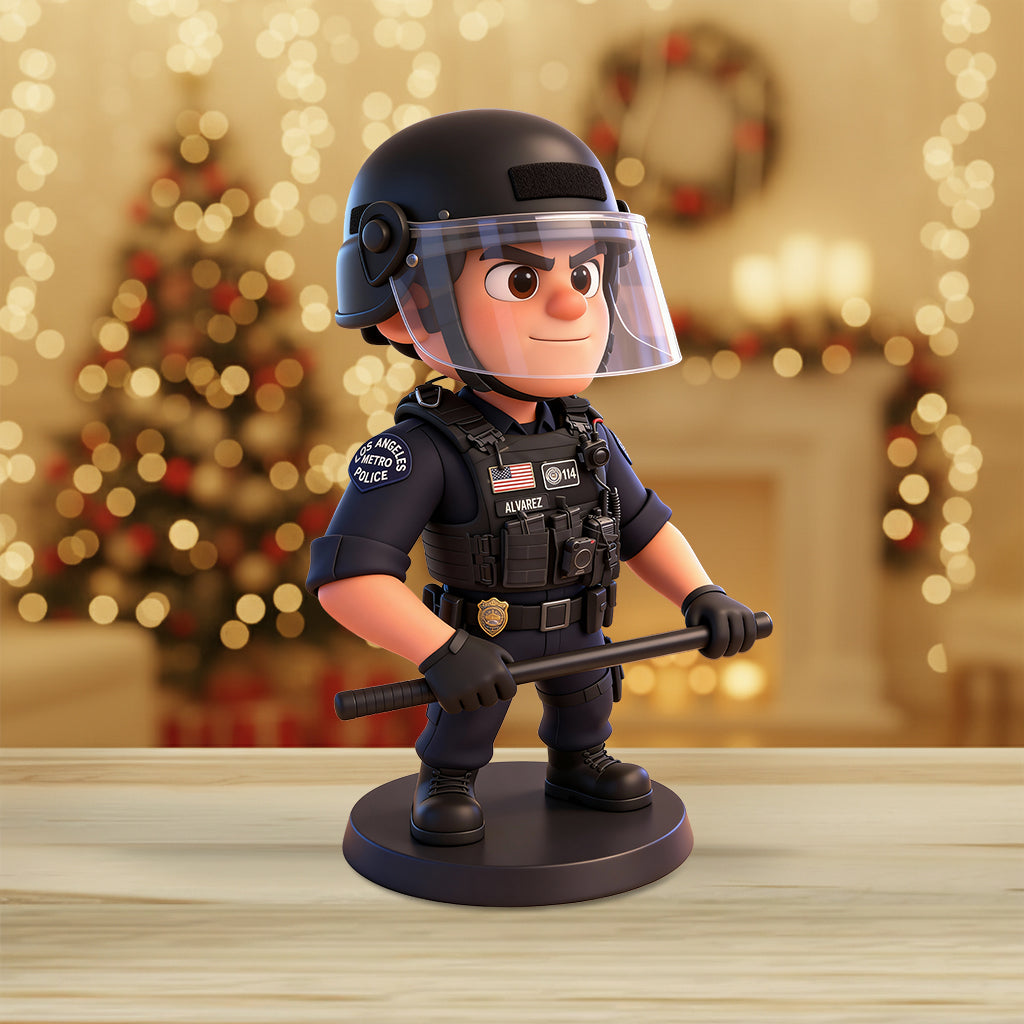 Any Photo - Personalized Police Officer Custom Shaped Acrylic Plaque