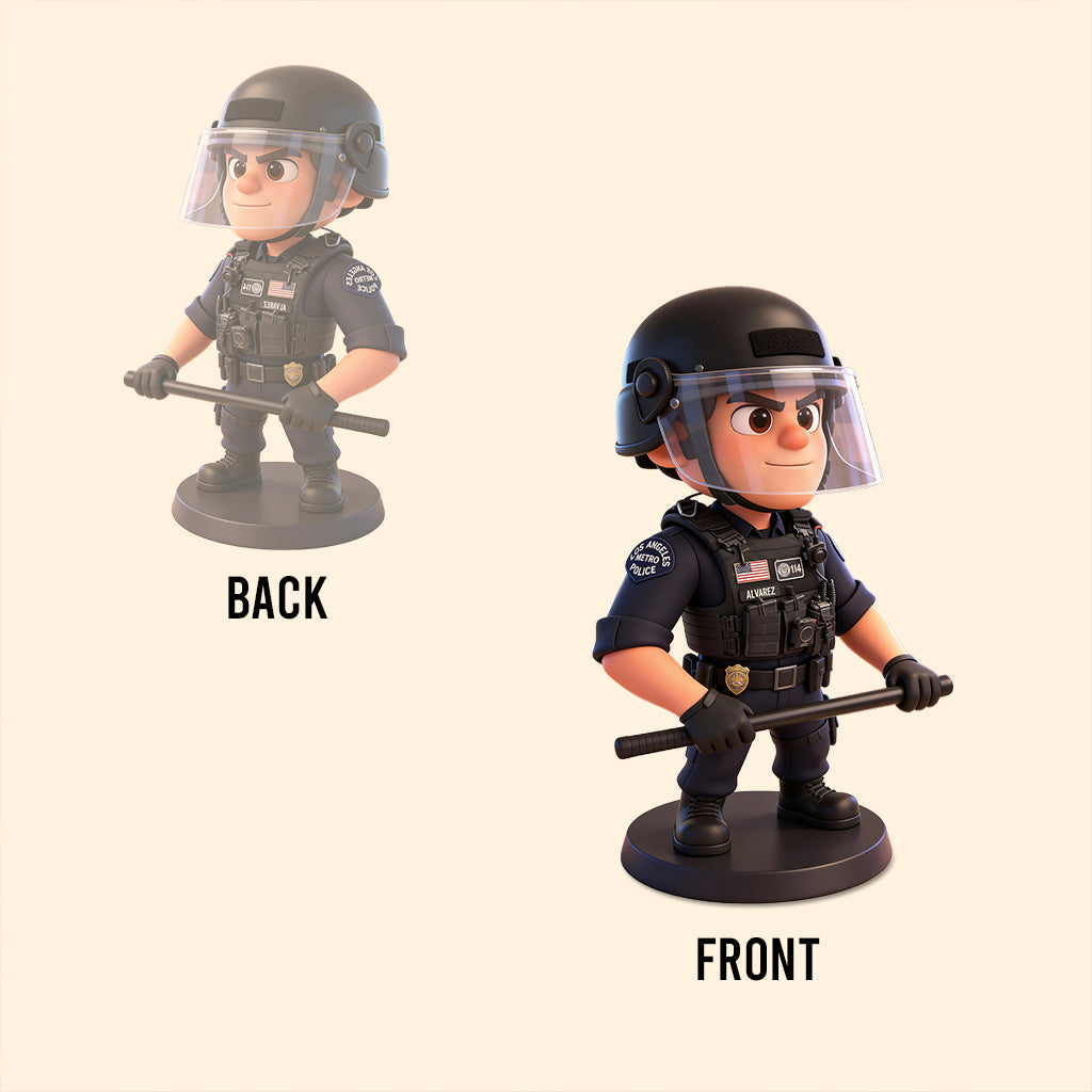 Any Photo - Personalized Police Officer Custom Shaped Acrylic Plaque