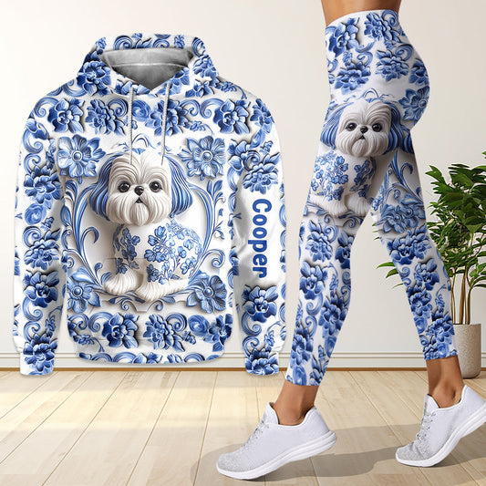 Cute Dog Shih Tzu - Personalized Dog Hoodie and Leggings