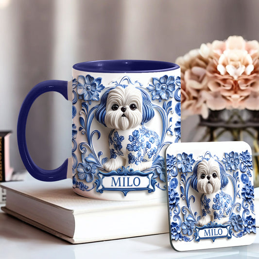 Cute Dog - Personalized Dog Accent Mug