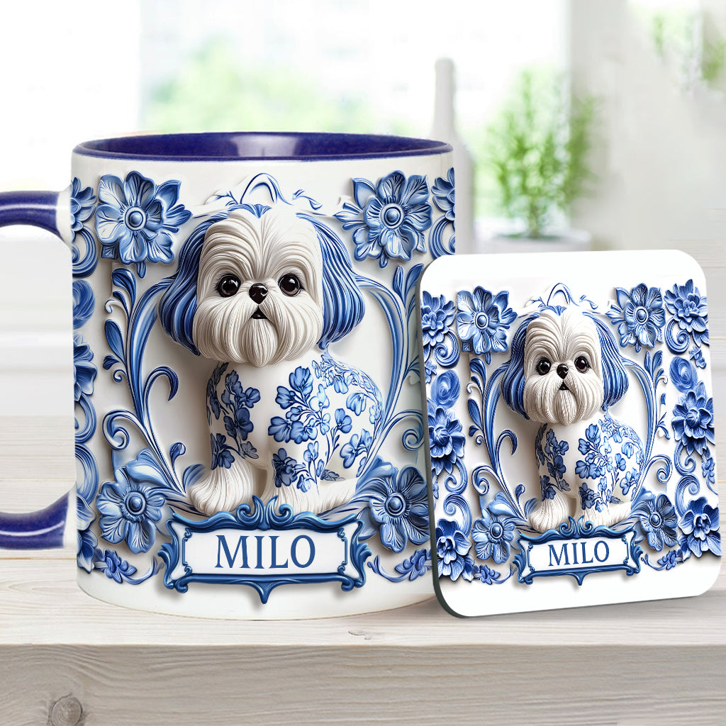 Cute Dog - Personalized Dog Accent Mug