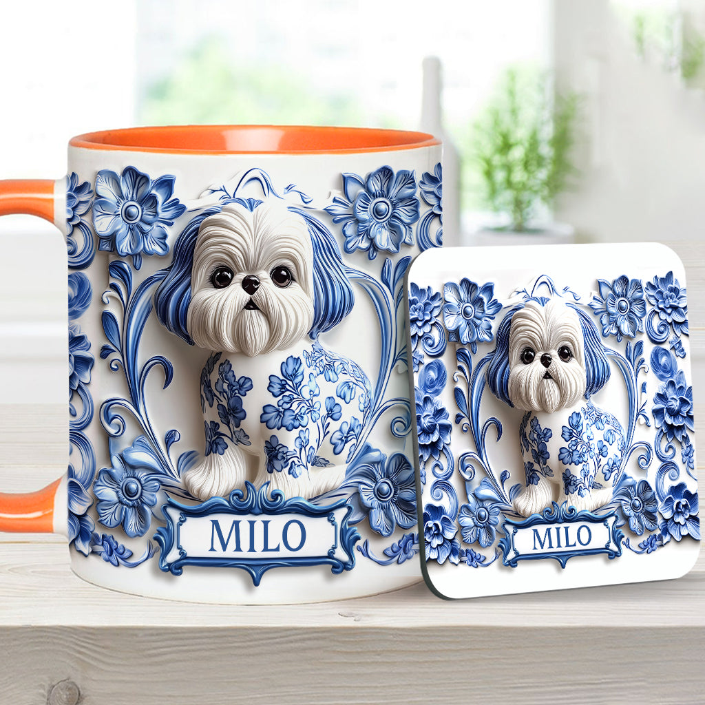 Cute Dog - Personalized Dog Accent Mug