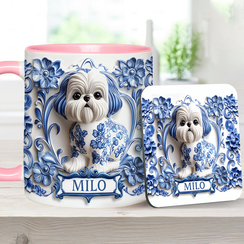 Cute Dog - Personalized Dog Accent Mug
