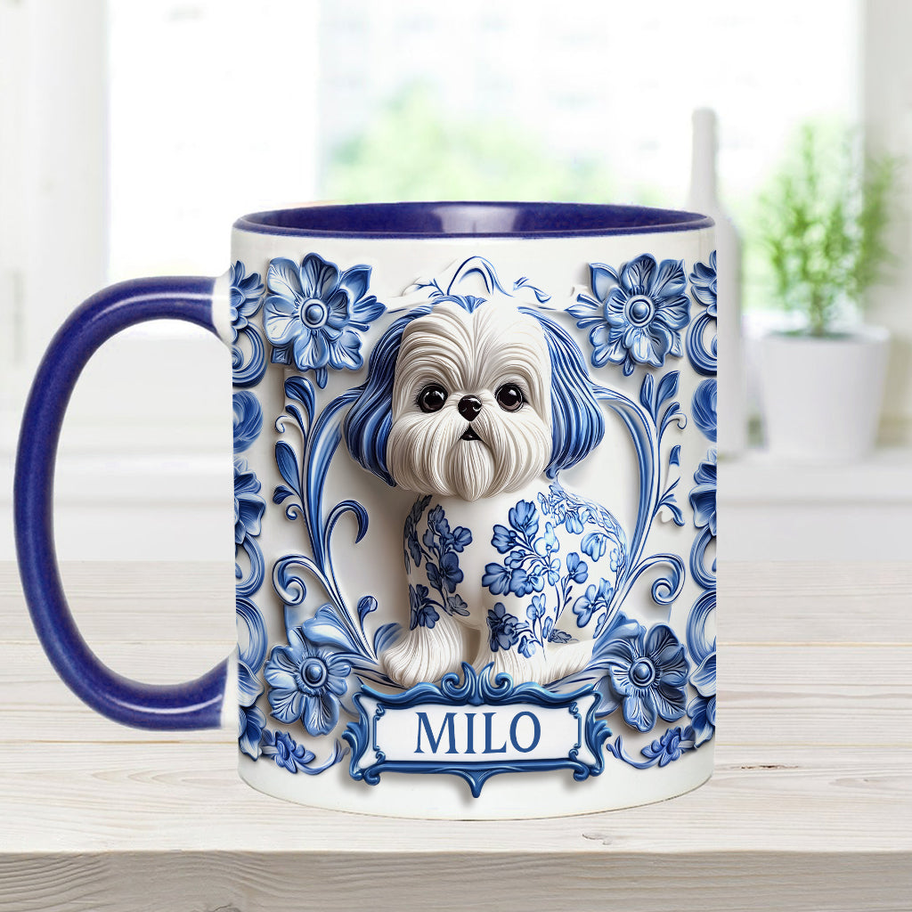 Cute Dog - Personalized Dog Accent Mug