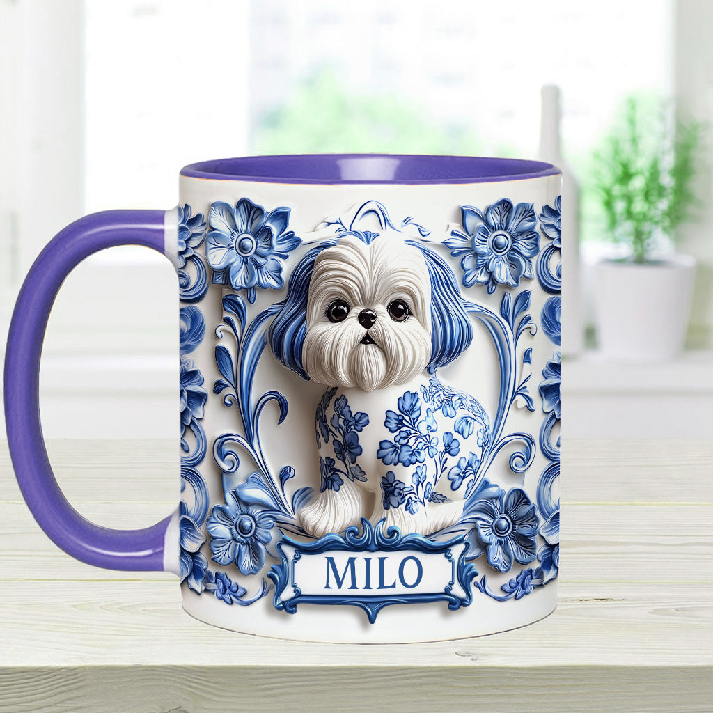 Cute Dog - Personalized Dog Accent Mug