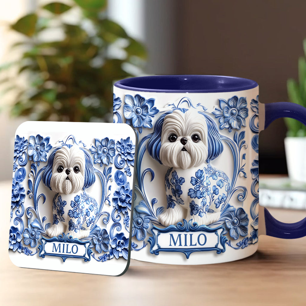 Cute Dog - Personalized Dog Accent Mug