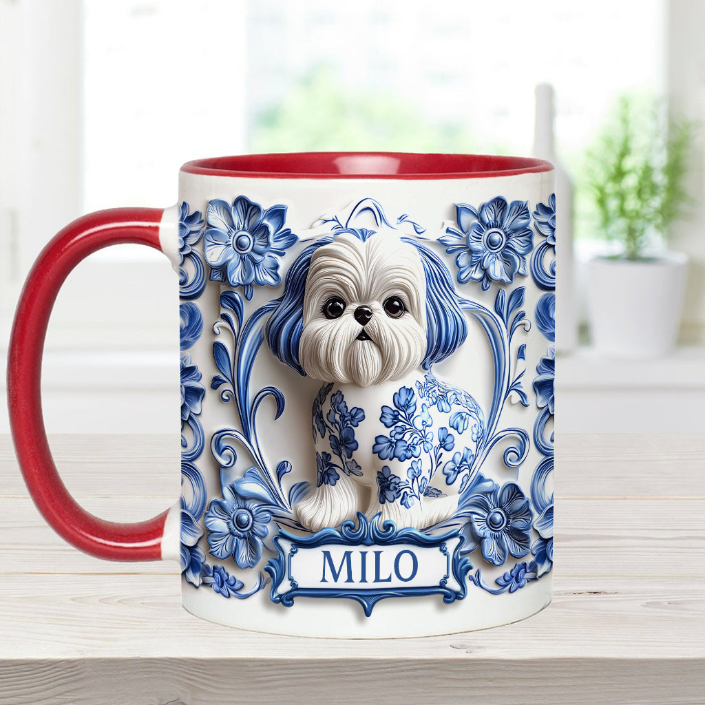 Cute Dog - Personalized Dog Accent Mug