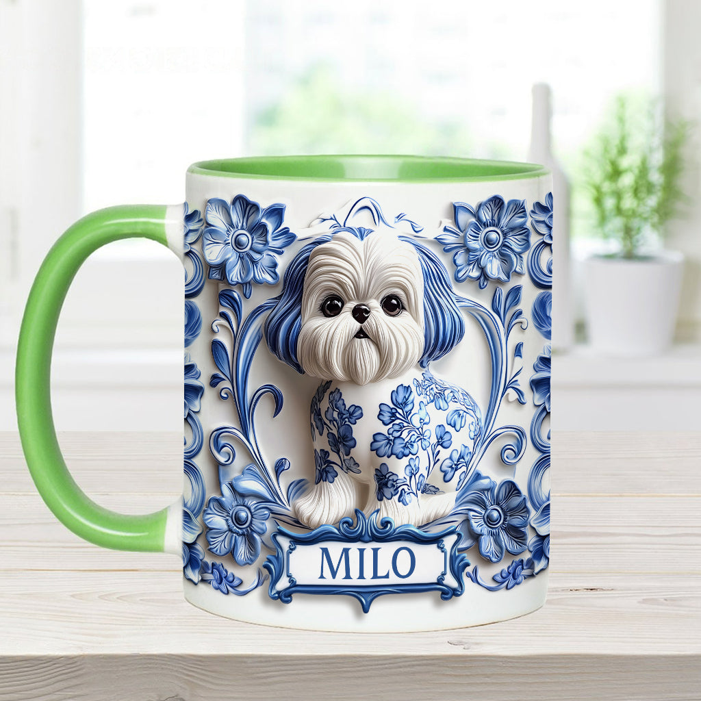 Cute Dog - Personalized Dog Accent Mug