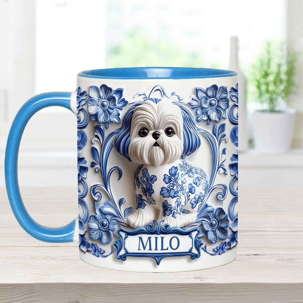 Cute Dog - Personalized Dog Accent Mug