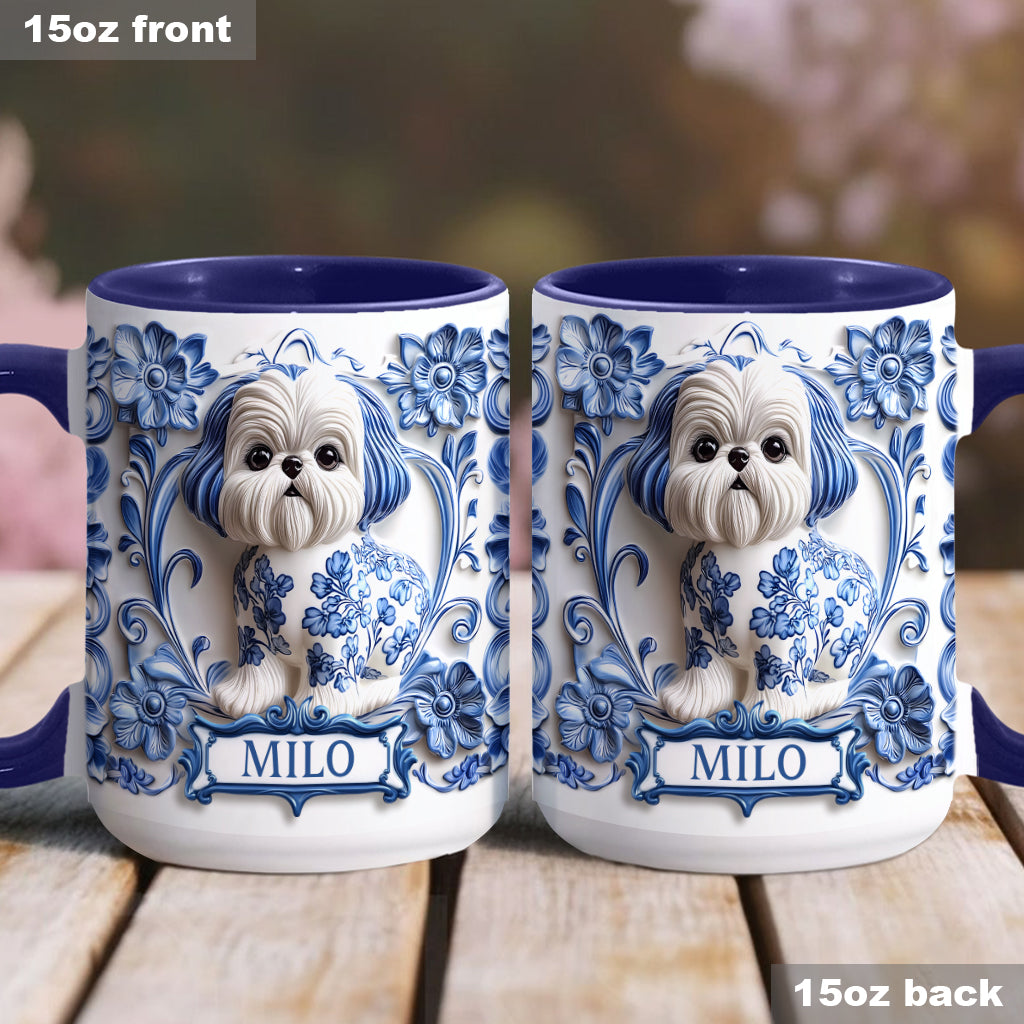Cute Dog - Personalized Dog Accent Mug