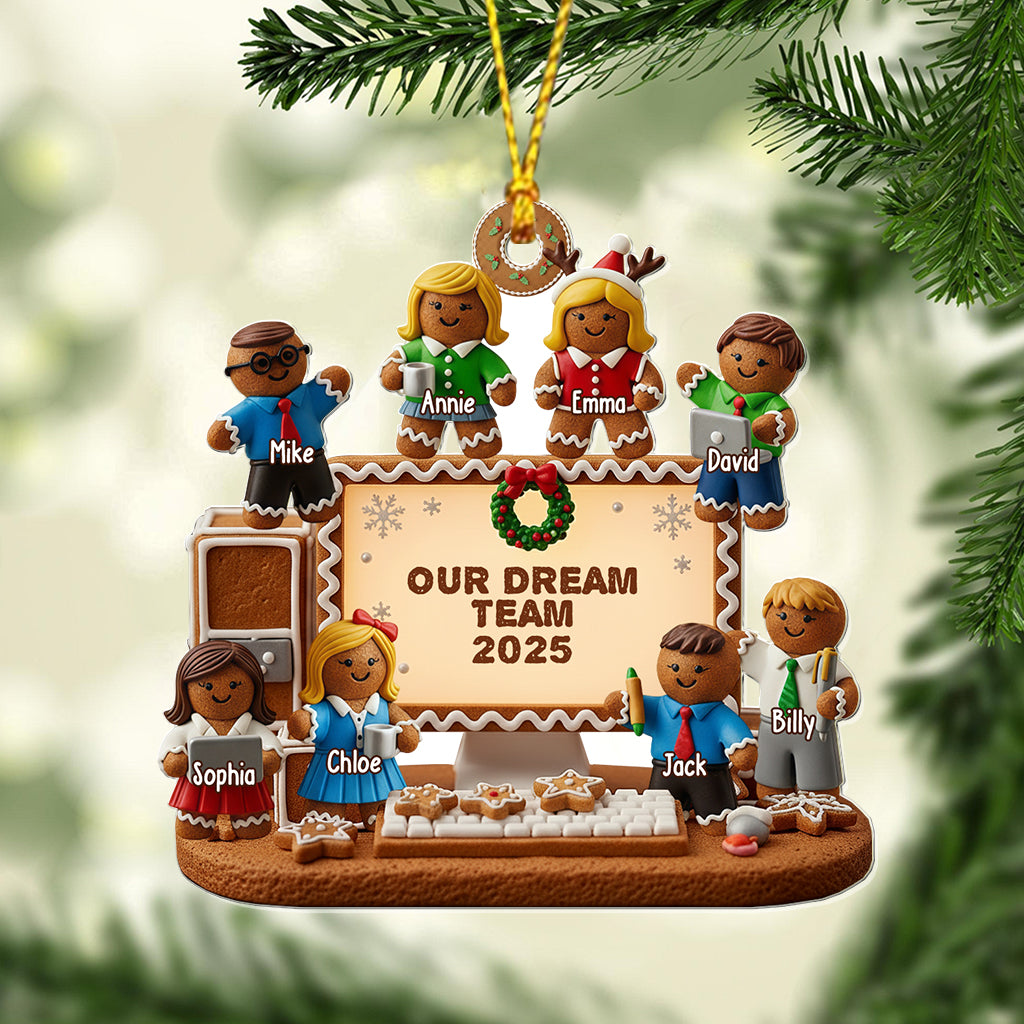 Our Dream Team - Personalized Corworker Transparent Ornament
