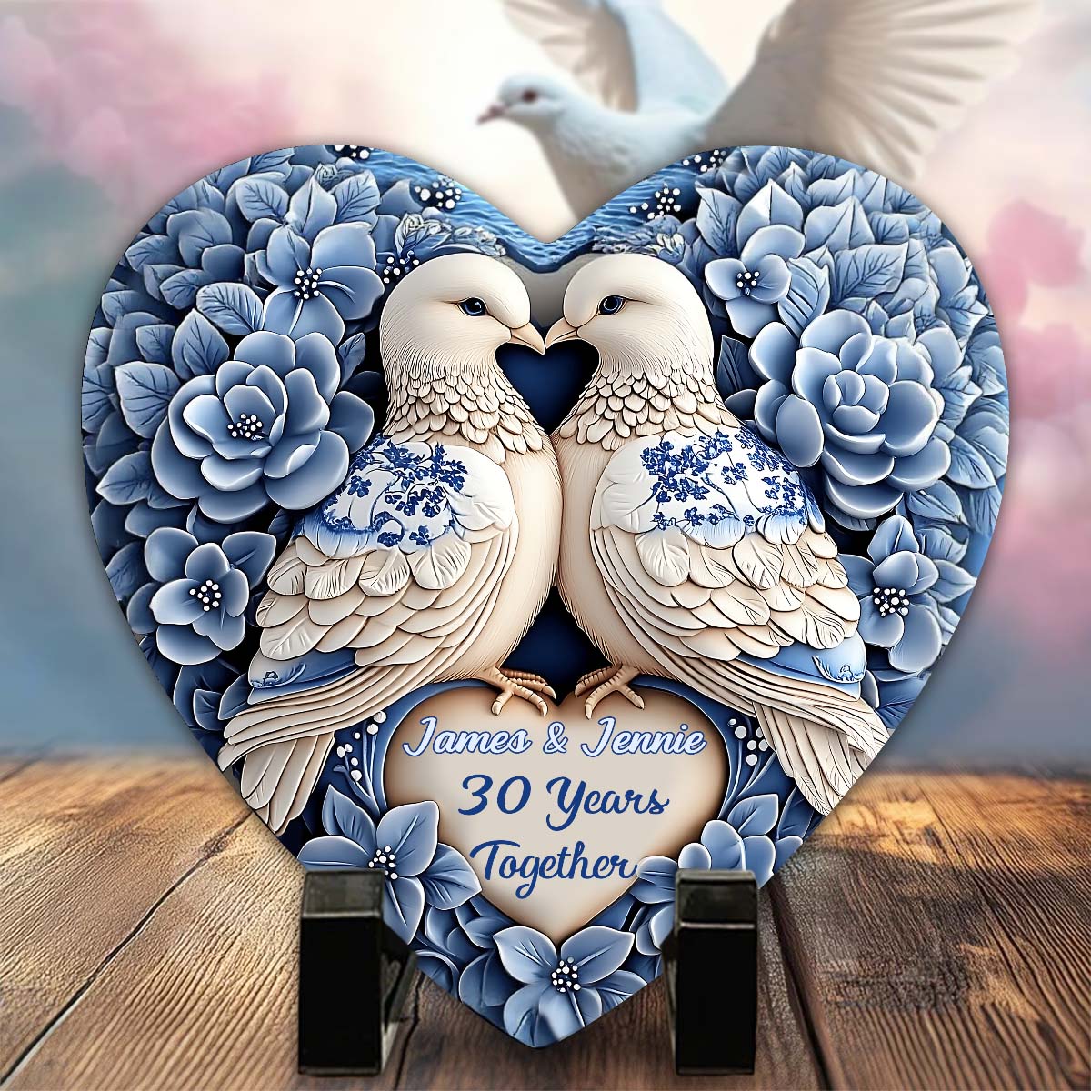 I'm Yours - Personalized Couple Heart Shaped Stone