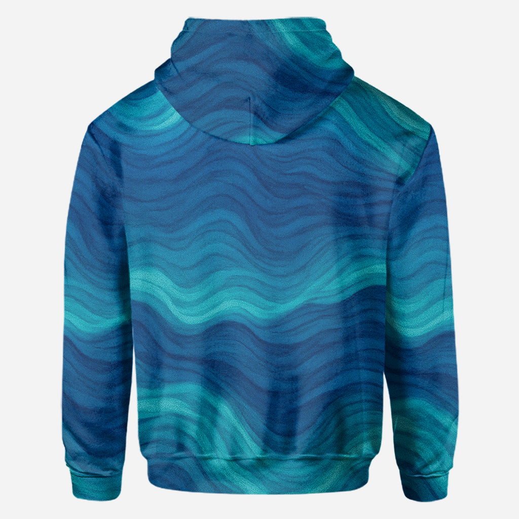 Turtle And Wave - Personalized Turtle All Over Shirt