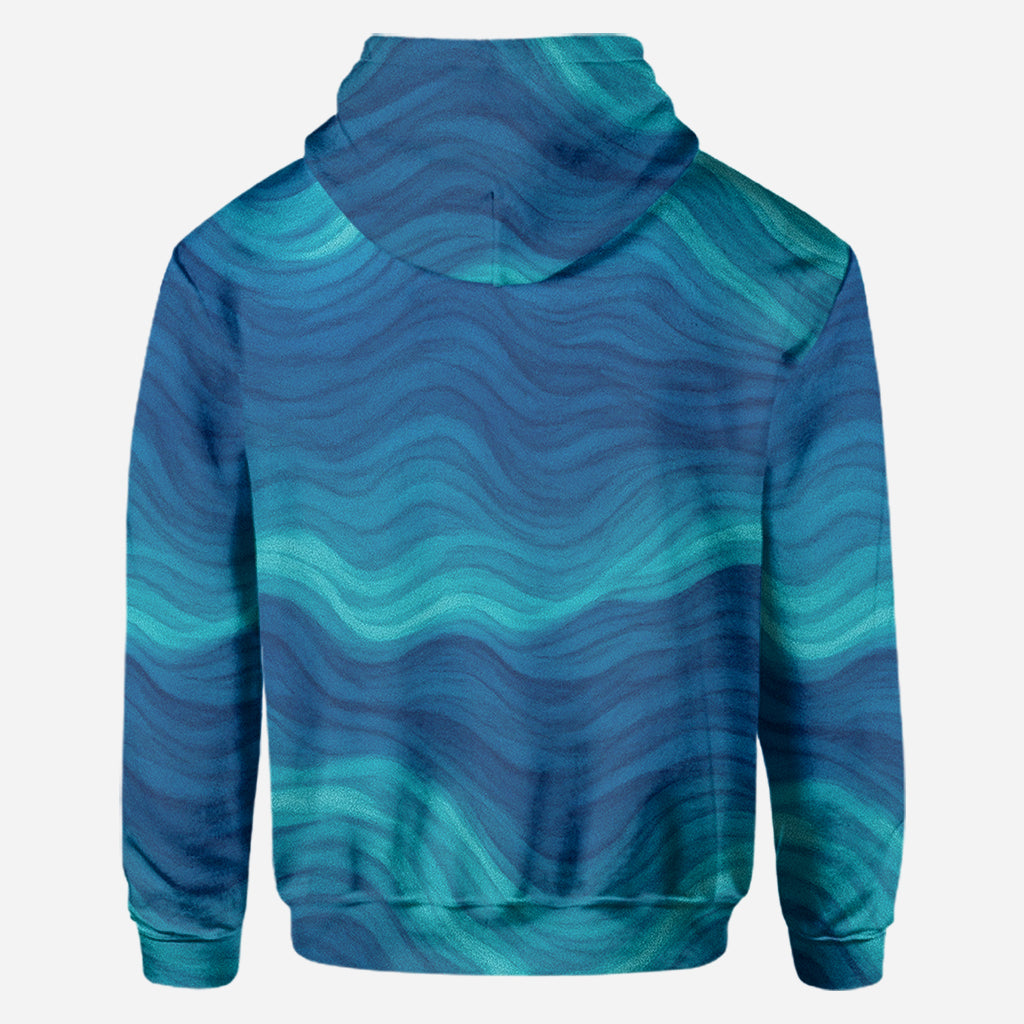 Turtle And Wave - Personalized Turtle All Over Shirt