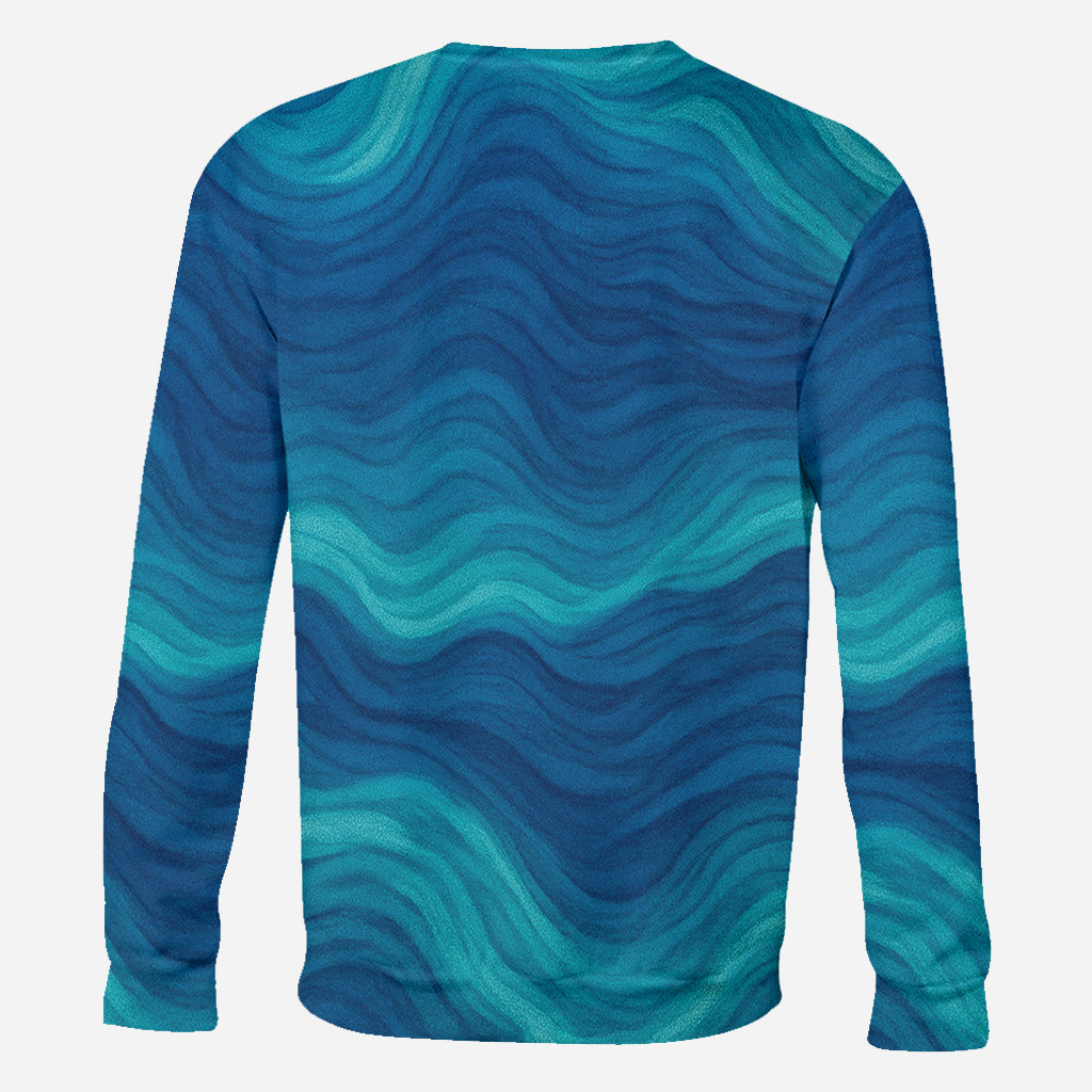 Turtle And Wave - Personalized Turtle All Over Shirt
