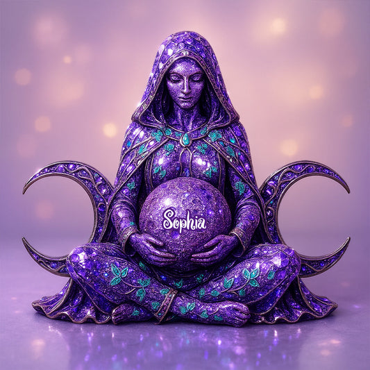 Triple Moon - Personalized Witch Custom Shaped Acrylic Plaque