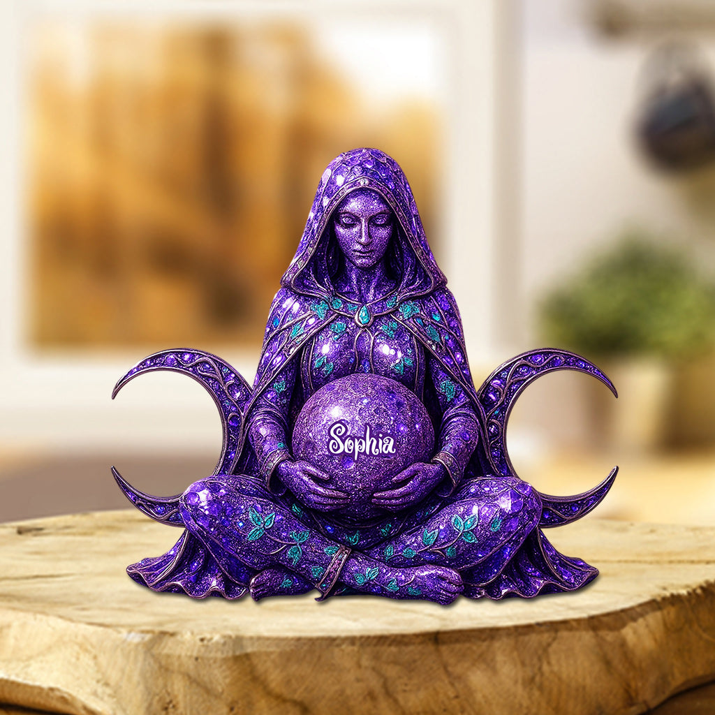 Triple Moon - Personalized Witch Custom Shaped Acrylic Plaque