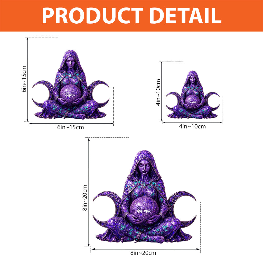 Triple Moon - Personalized Witch Custom Shaped Acrylic Plaque