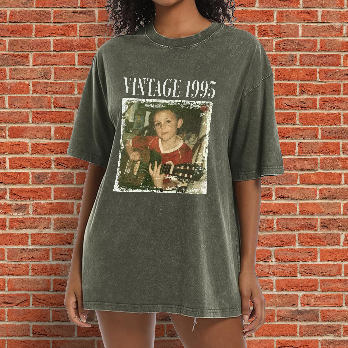 Birthday Gift - Personalized Birthday Washed T-Shirt