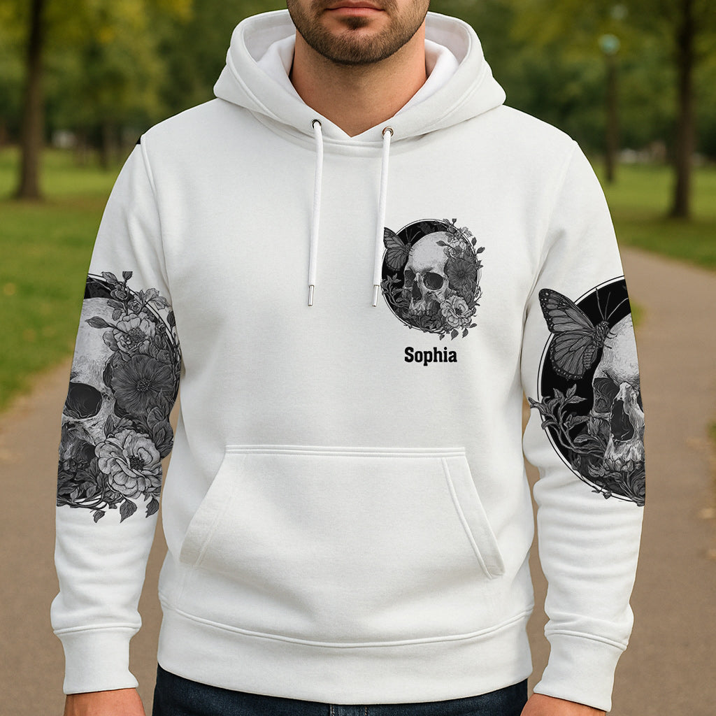 White Skull - Personalized Skull All Over Shirt