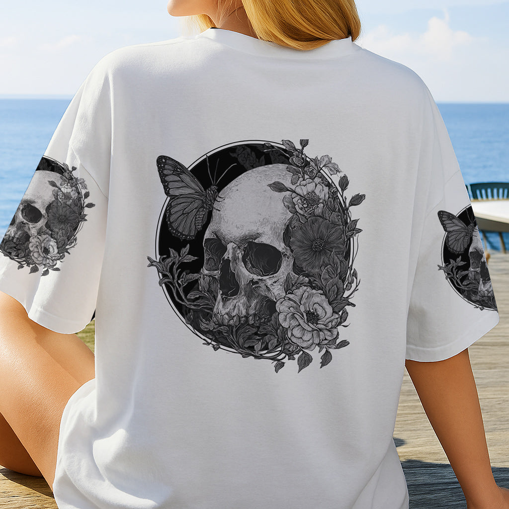 White Skull - Personalized Skull All Over Shirt