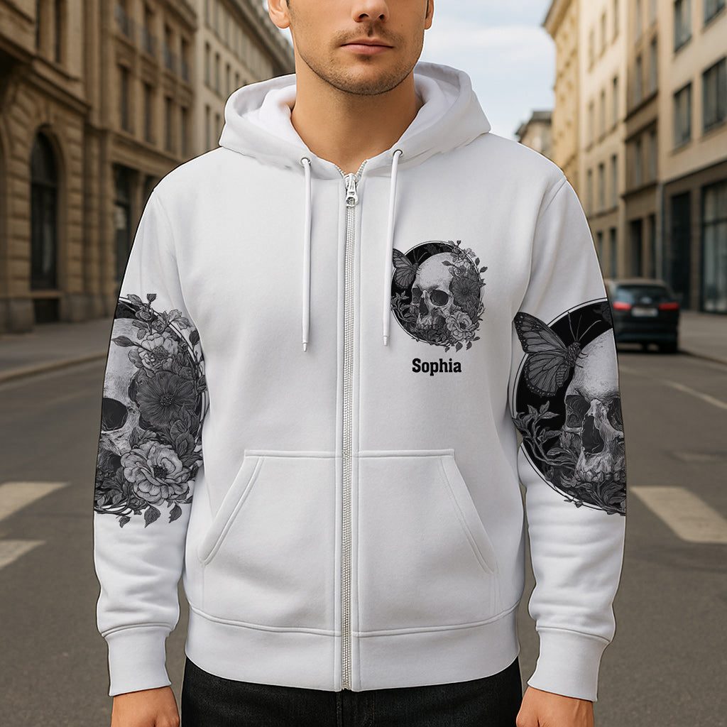 White Skull - Personalized Skull All Over Shirt