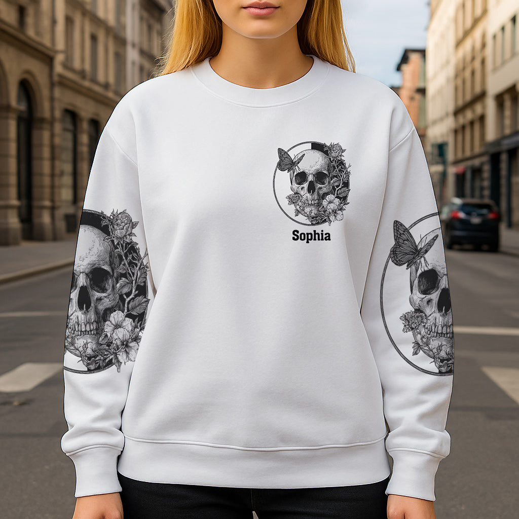 White Skull - Personalized Skull All Over Shirt