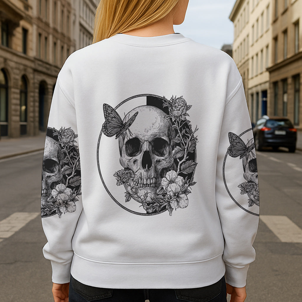 White Skull - Personalized Skull All Over Shirt