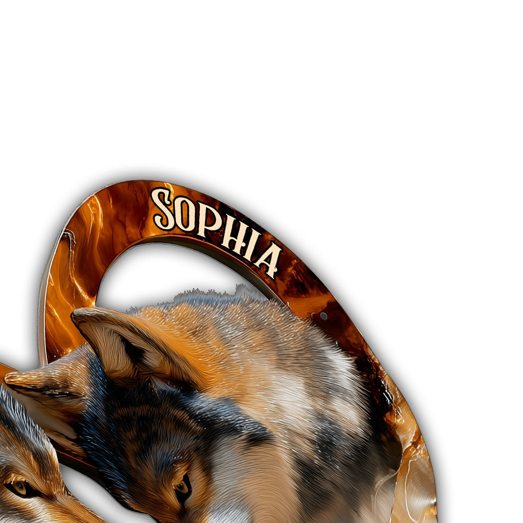 You And Me We Got This - Personalized Wolf Cut Metal Sign