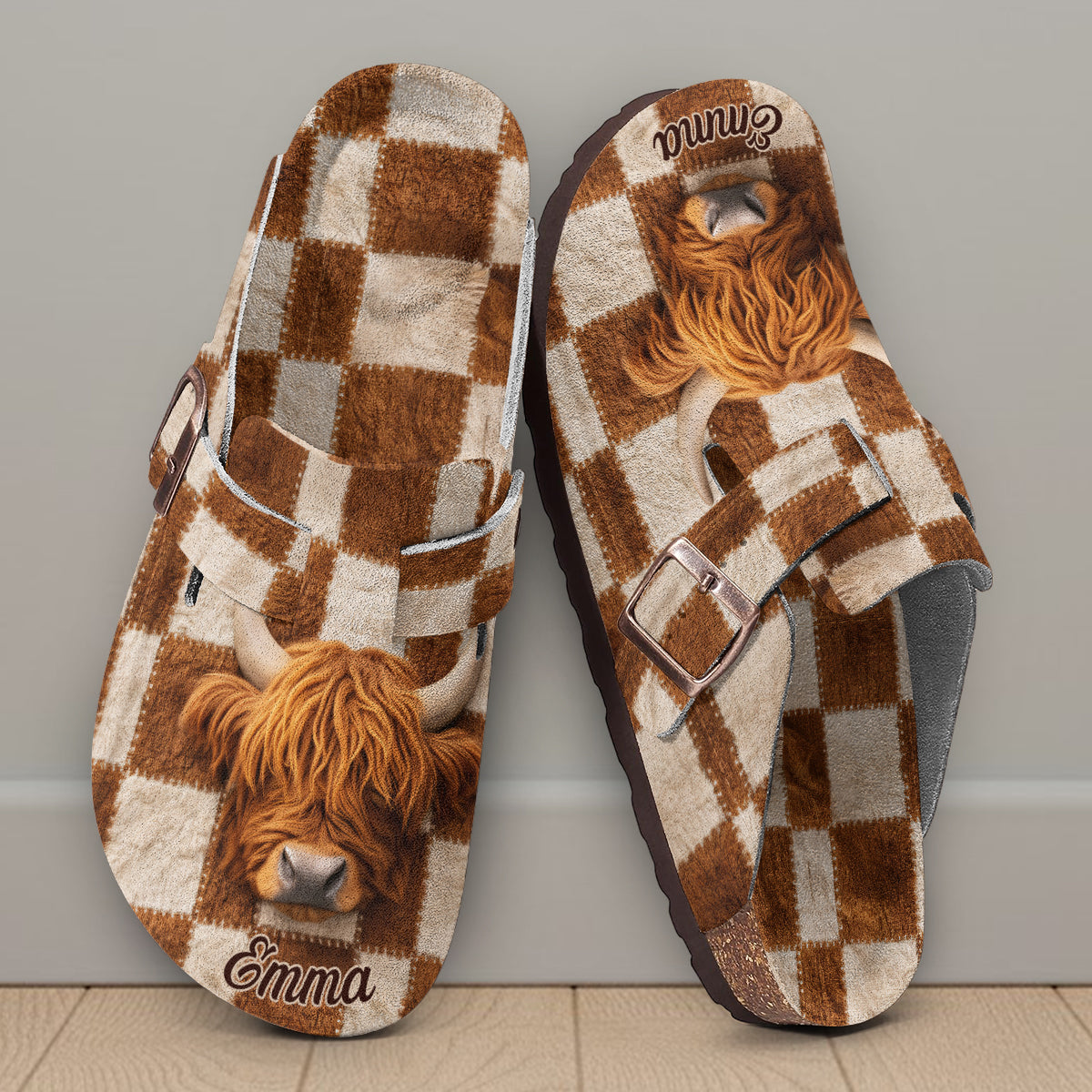Love Highland Cow, Farm Life - Personalized Highland Cow Clogs With Arch Support