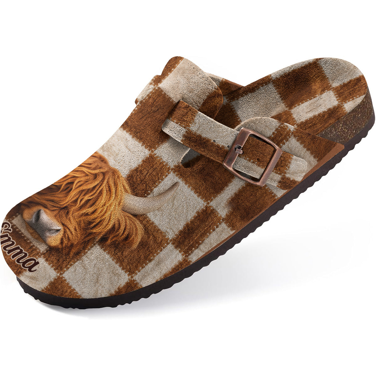 Love Highland Cow, Farm Life - Personalized Highland Cow Clogs With Arch Support