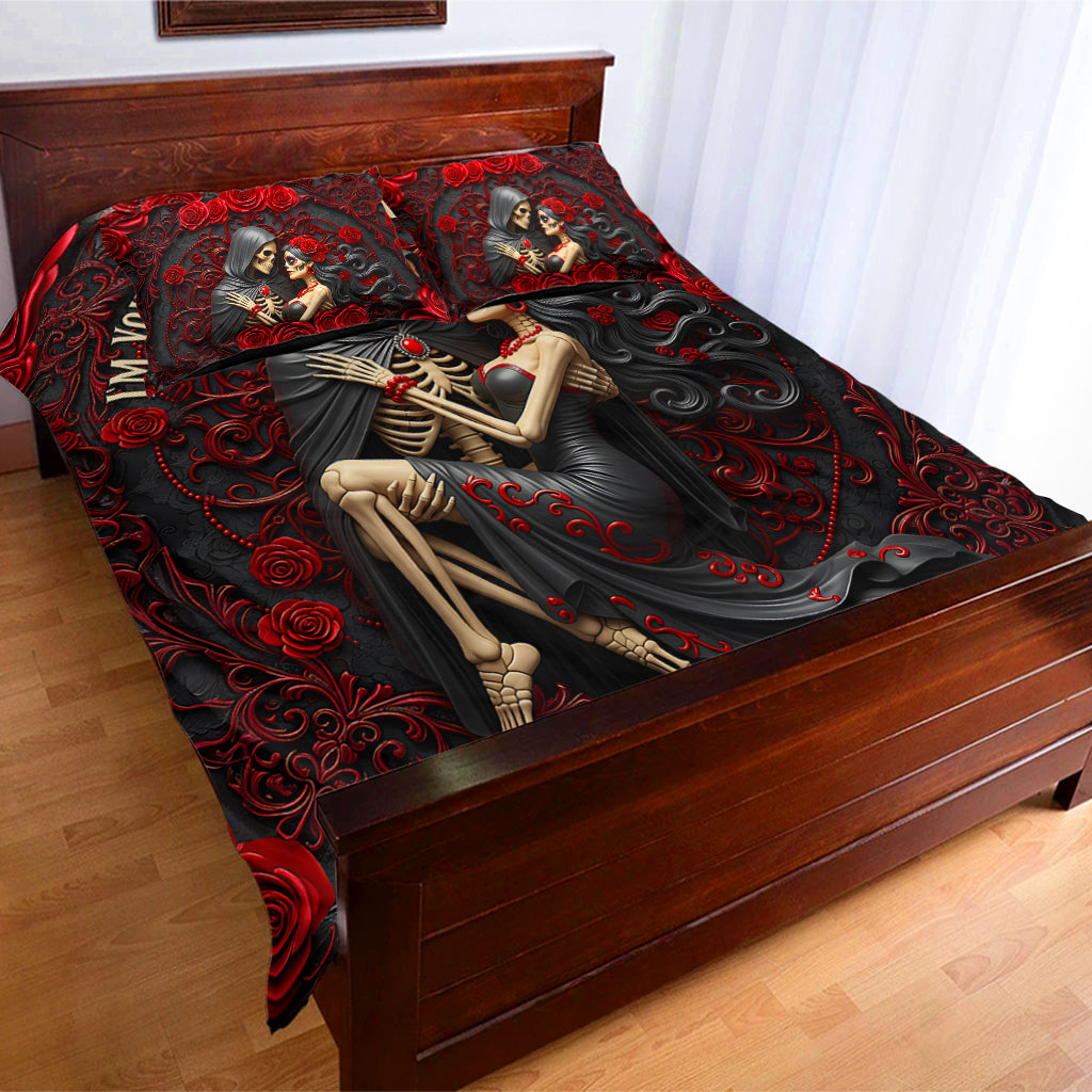 I'm Yours No Returns Or Refunds - Personalized Couple Bedding Set