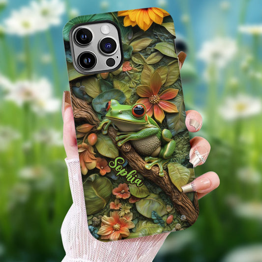 Adorable Frog - Personalized Frog Full Print Phone Case