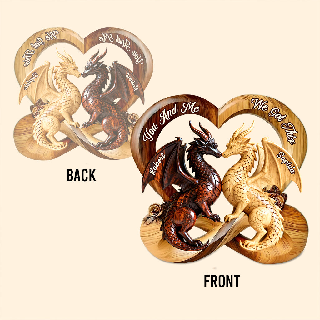 You & Me We Got This - Personalized Dragon Custom Shaped Acrylic Plaque