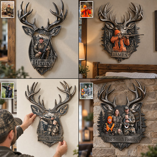 Born To Hunt - Personalized Hunting 3D Printed Cut Metal Sign