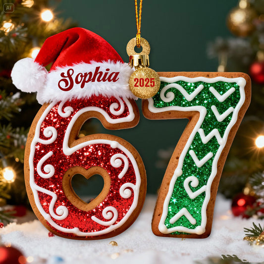 Six Seven - Personalized Christmas Ornament
