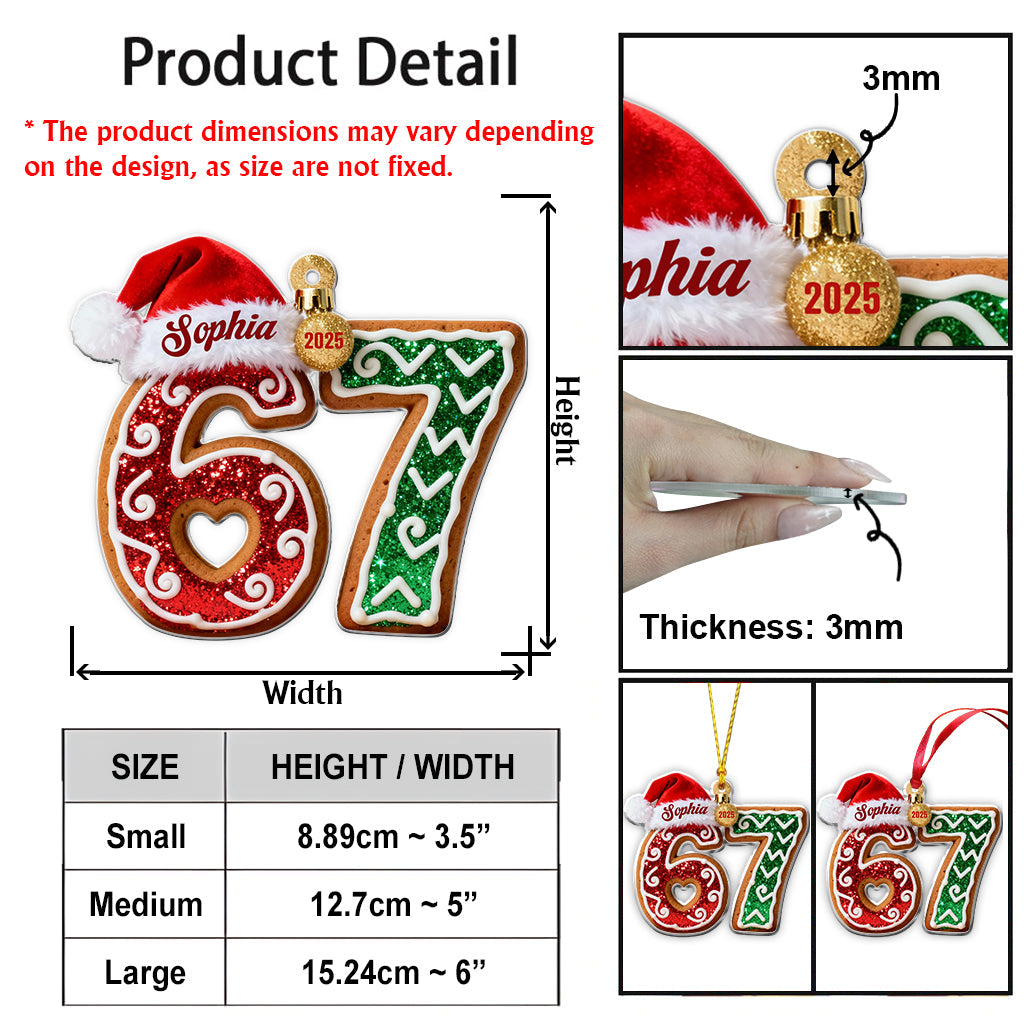Six Seven - Personalized Christmas Ornament