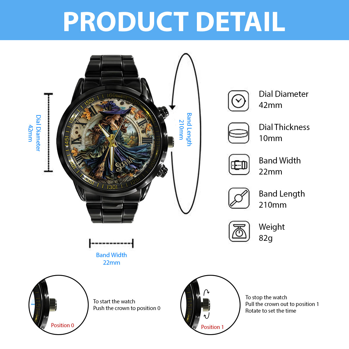 Feeling Witchy - Personalized Witch Hand Watch