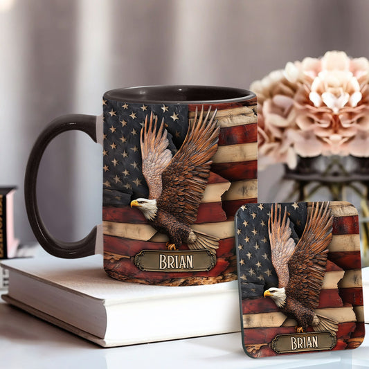 God Bless America - Personalized Independence Day/ 4th of July Accent Mug