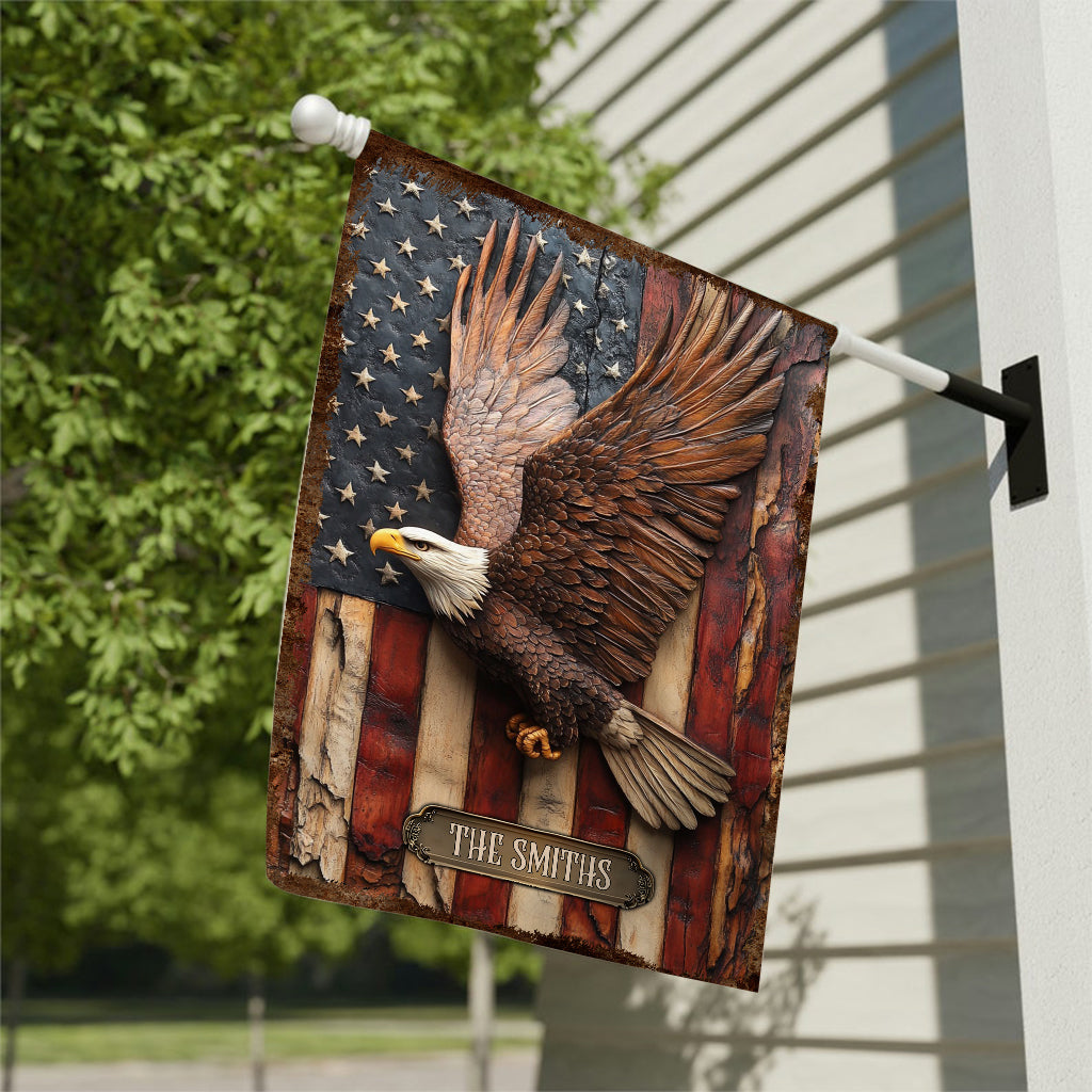 God Bless America - Personalized Independence Day/ 4th of July Garden Flag