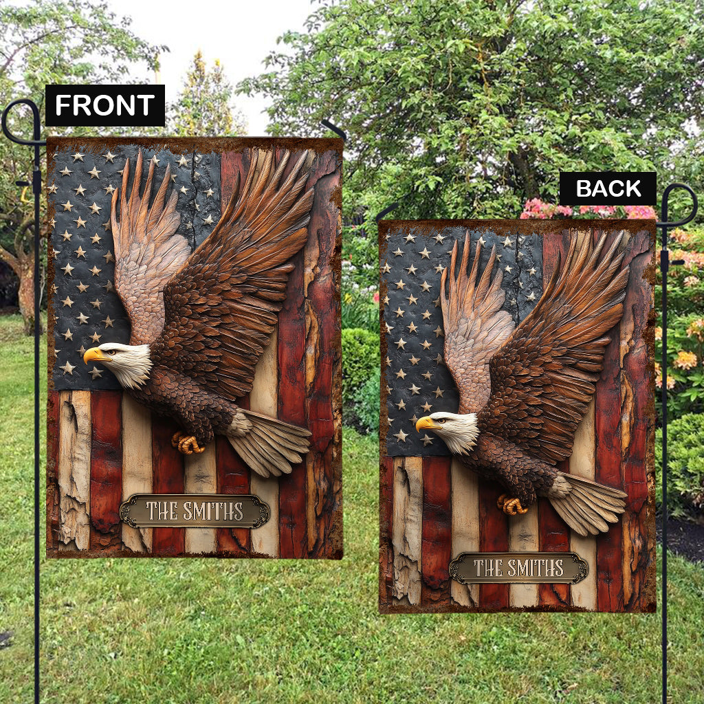 God Bless America - Personalized Independence Day/ 4th of July Garden Flag