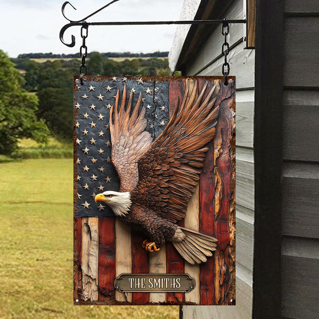 God Bless America - Personalized Independence Day/ 4th of July Rectangle Metal Sign