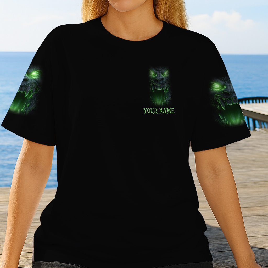 Glowing Skull - Personalized Skull All Over Shirt