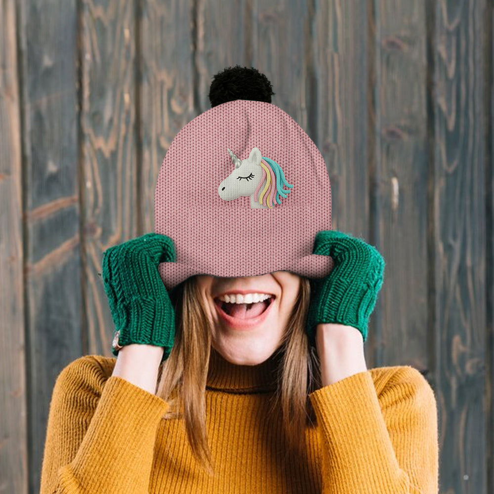 Beautiful Unicorn - Personalized Kid Beanie Hat