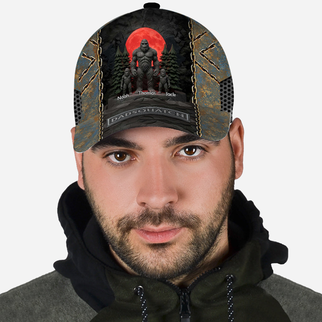 Like A Dad Just Way More Squatchy Gift For Dad, Grandpa - Personalized Father Classic Cap