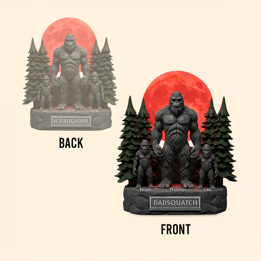 Like A Dad Just Way More Squatchy Gift For Dad, Grandpa - Personalized Father Custom Shaped Acrylic Plaque