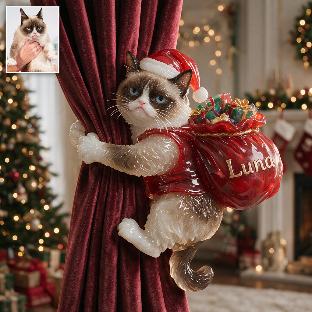 Merry Dogmas - Personalized Dog Curtain Tieback