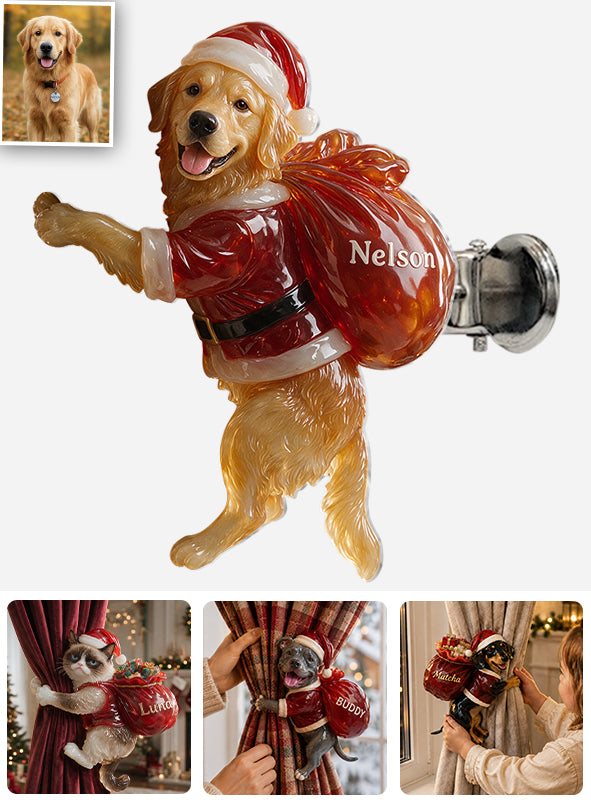 Merry Dogmas - Personalized Dog Curtain Tieback