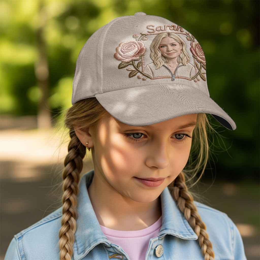 Custom Any Photo - Personalized Birth Month Flower Classic Cap