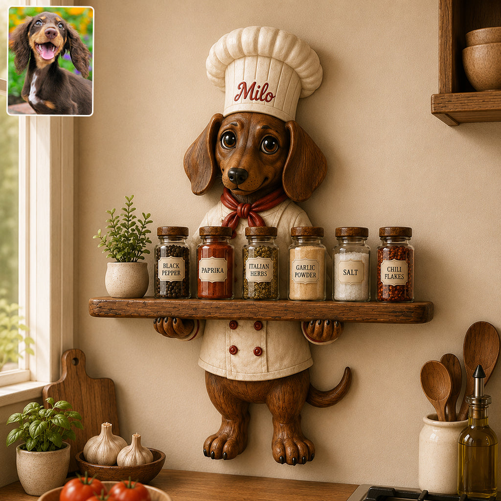 Funny Pet - Personalized Dog Wooden Floating Shelf